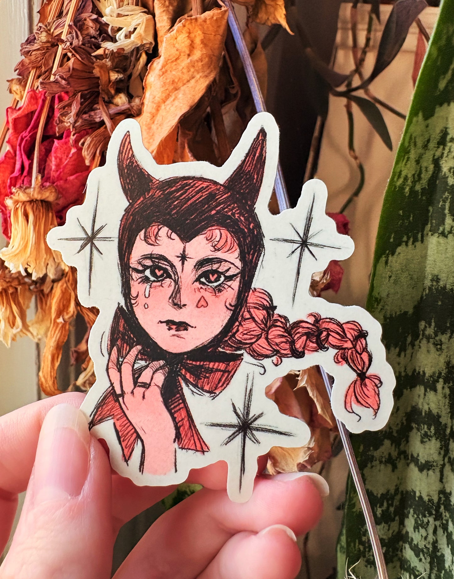 Valentine Devil Sticker