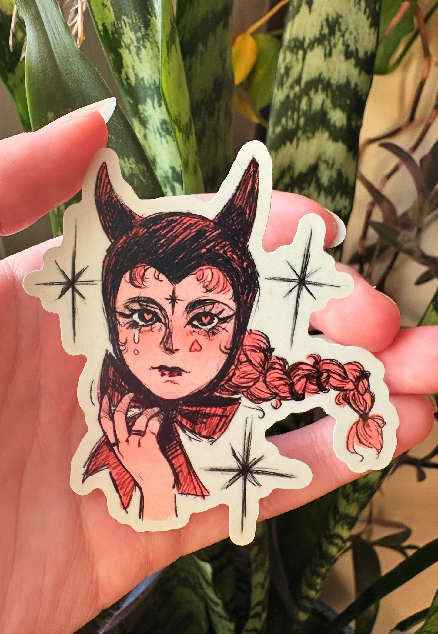 Valentine Devil Sticker