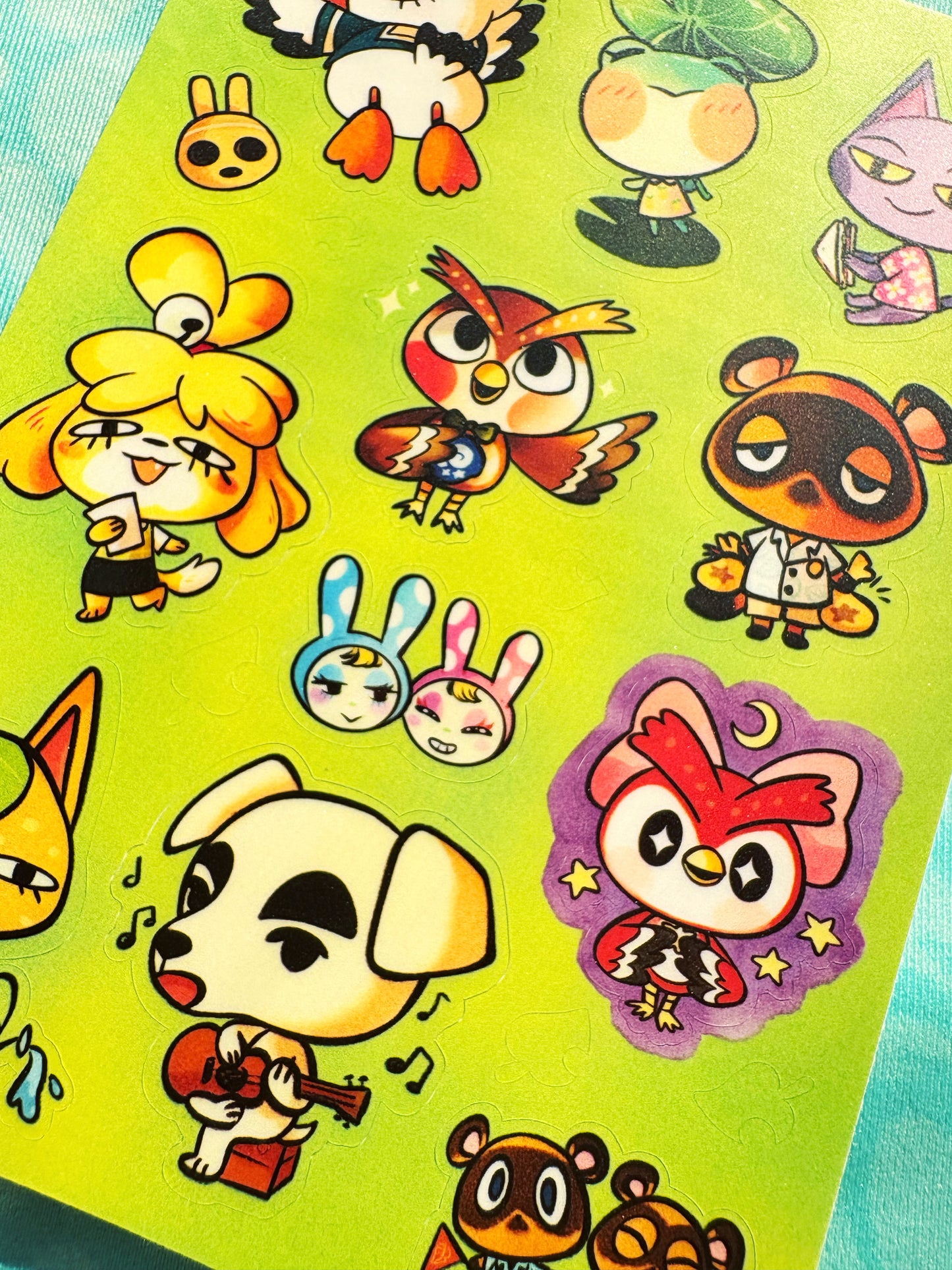 Animal Crossing Sticker Sheet