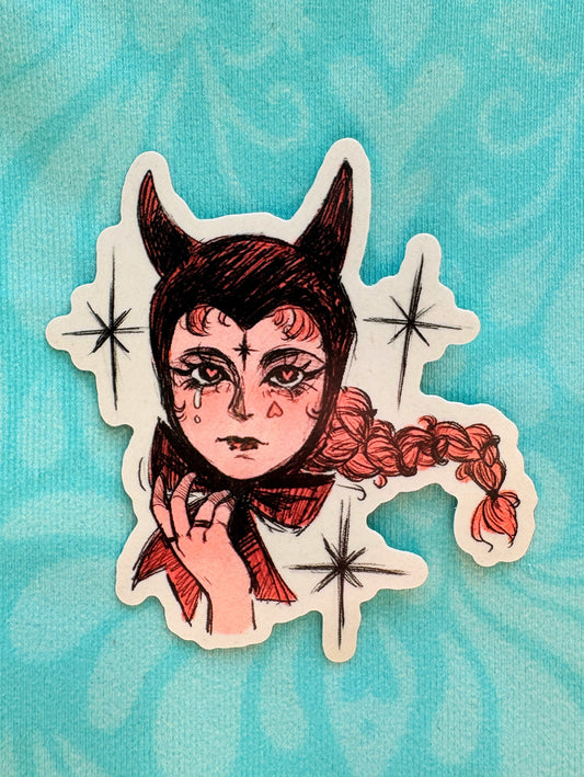 Valentine Devil Sticker