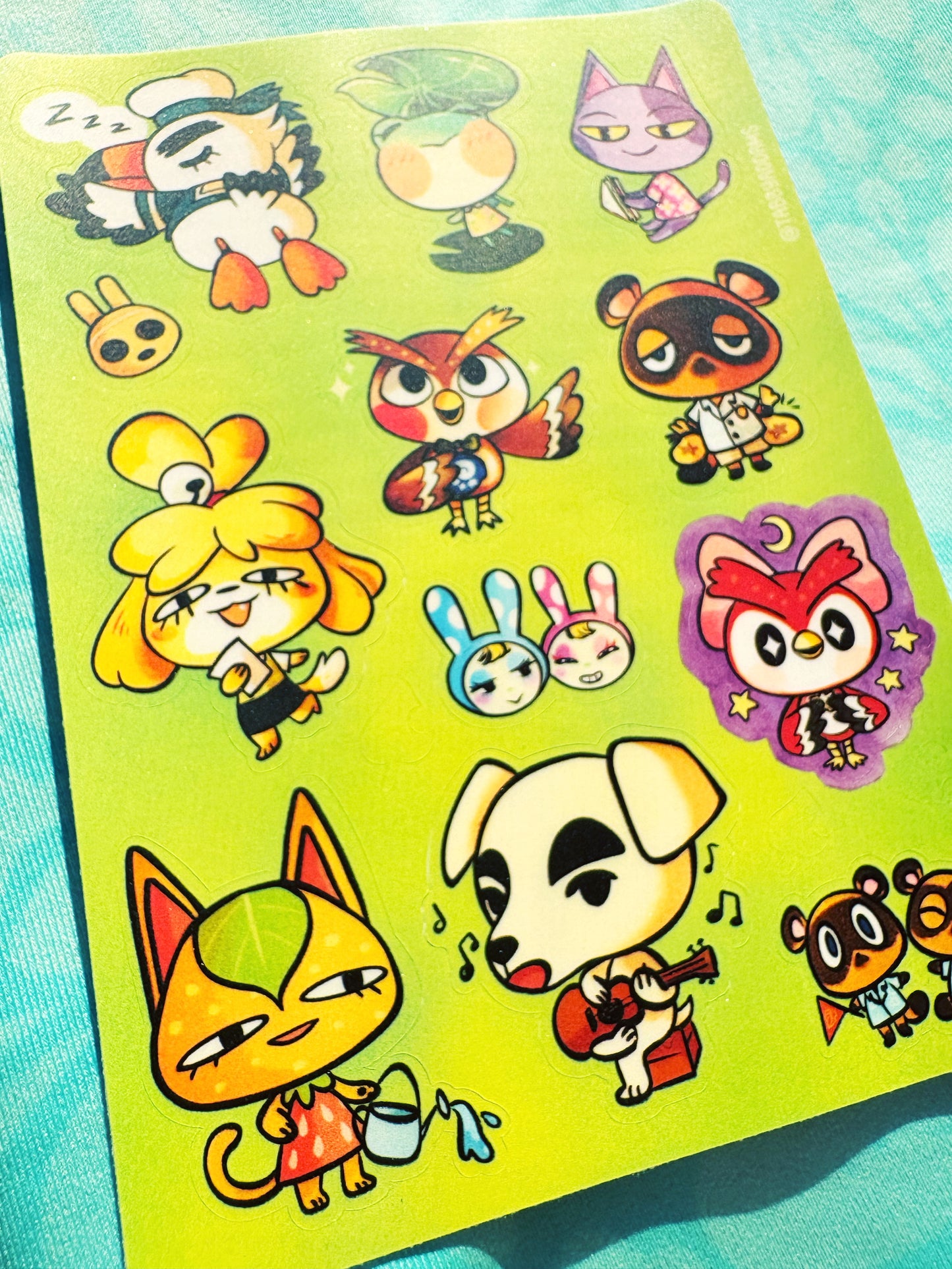 Animal Crossing Sticker Sheet