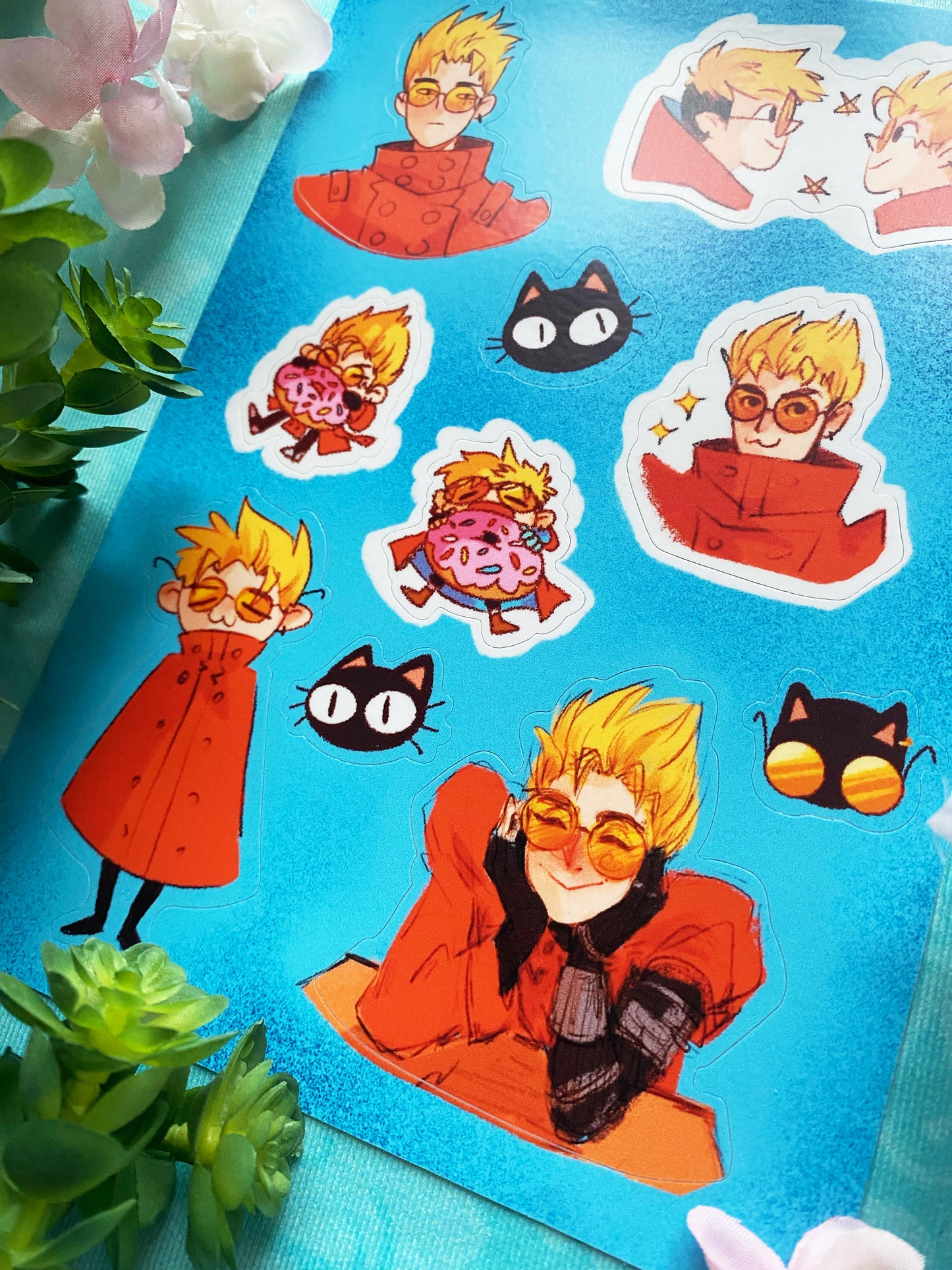 Vash the Stampede Sticker Sheet