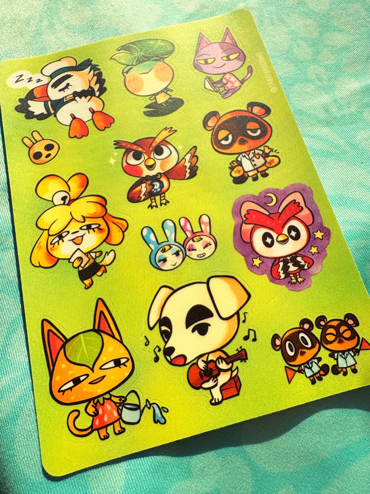 Animal Crossing Sticker Sheet