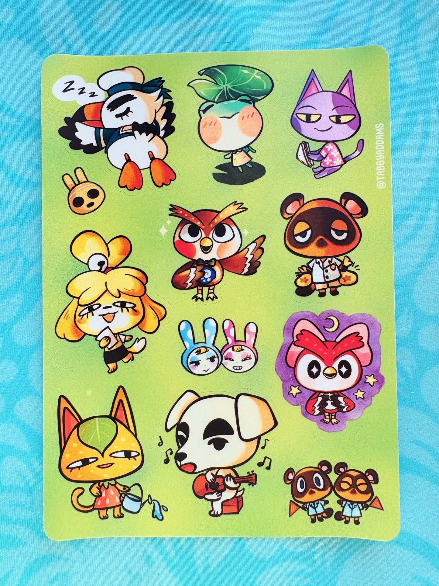 Animal Crossing Sticker Sheet