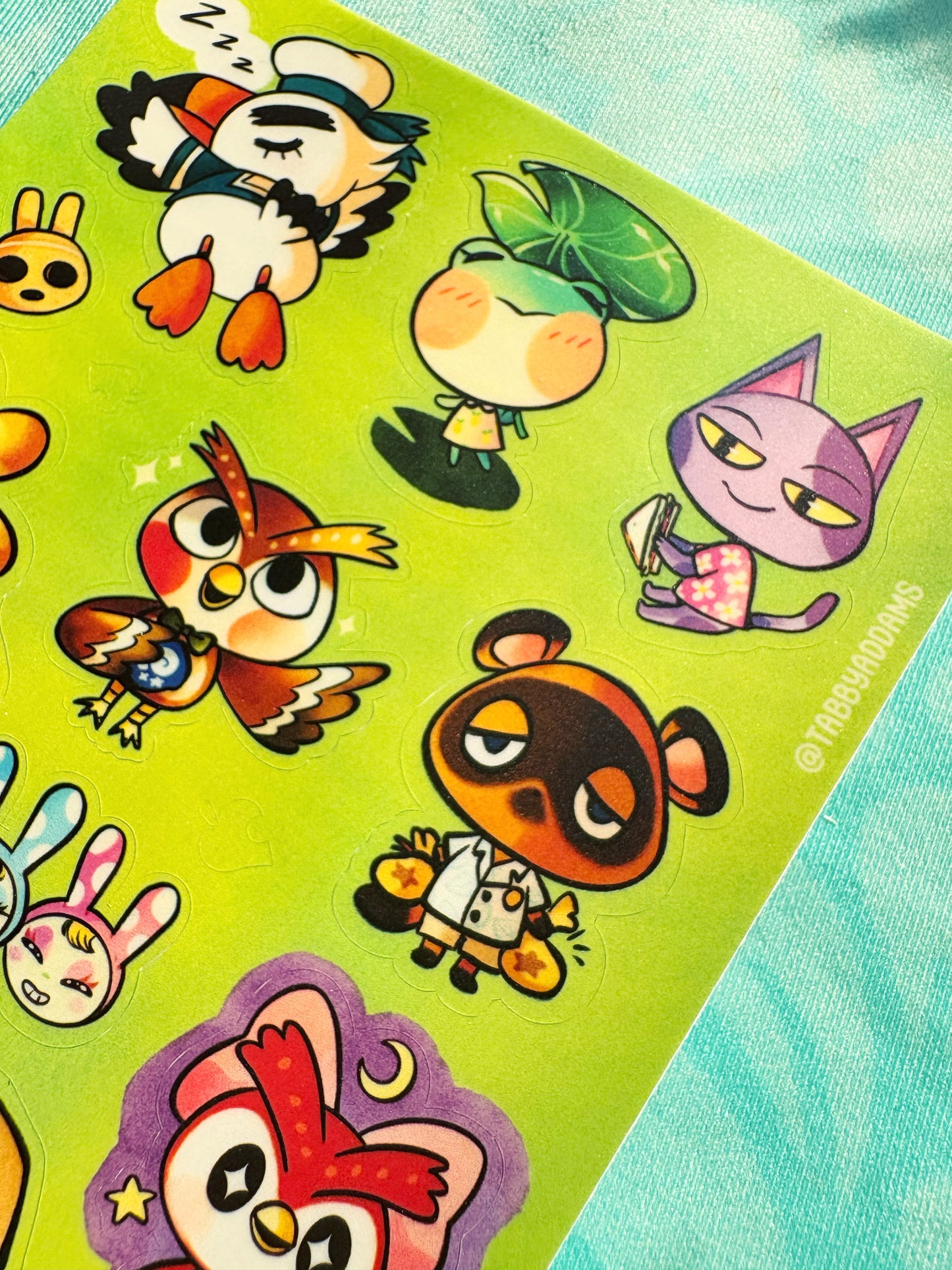 Animal Crossing Sticker Sheet