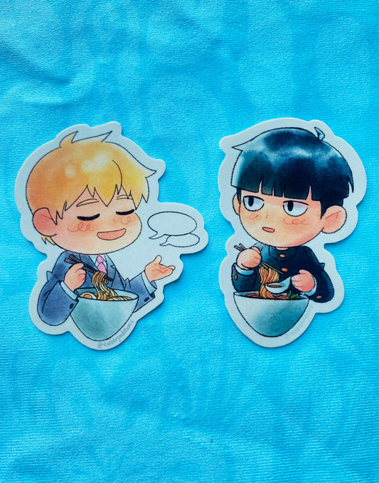 Mob Psycho Ramen Stickers