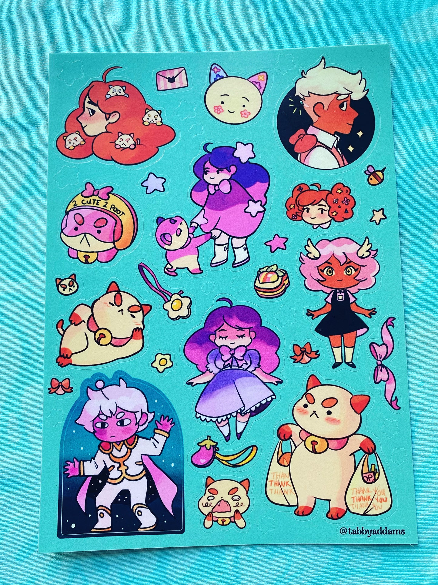 Lazy in Space Sticker Sheet