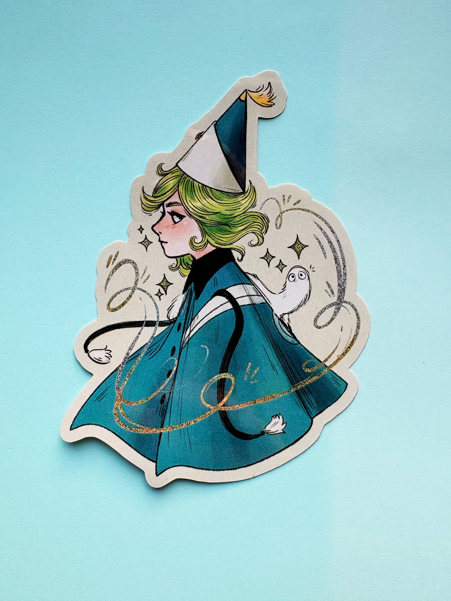 Coco Glitter Witch Hat Sticker