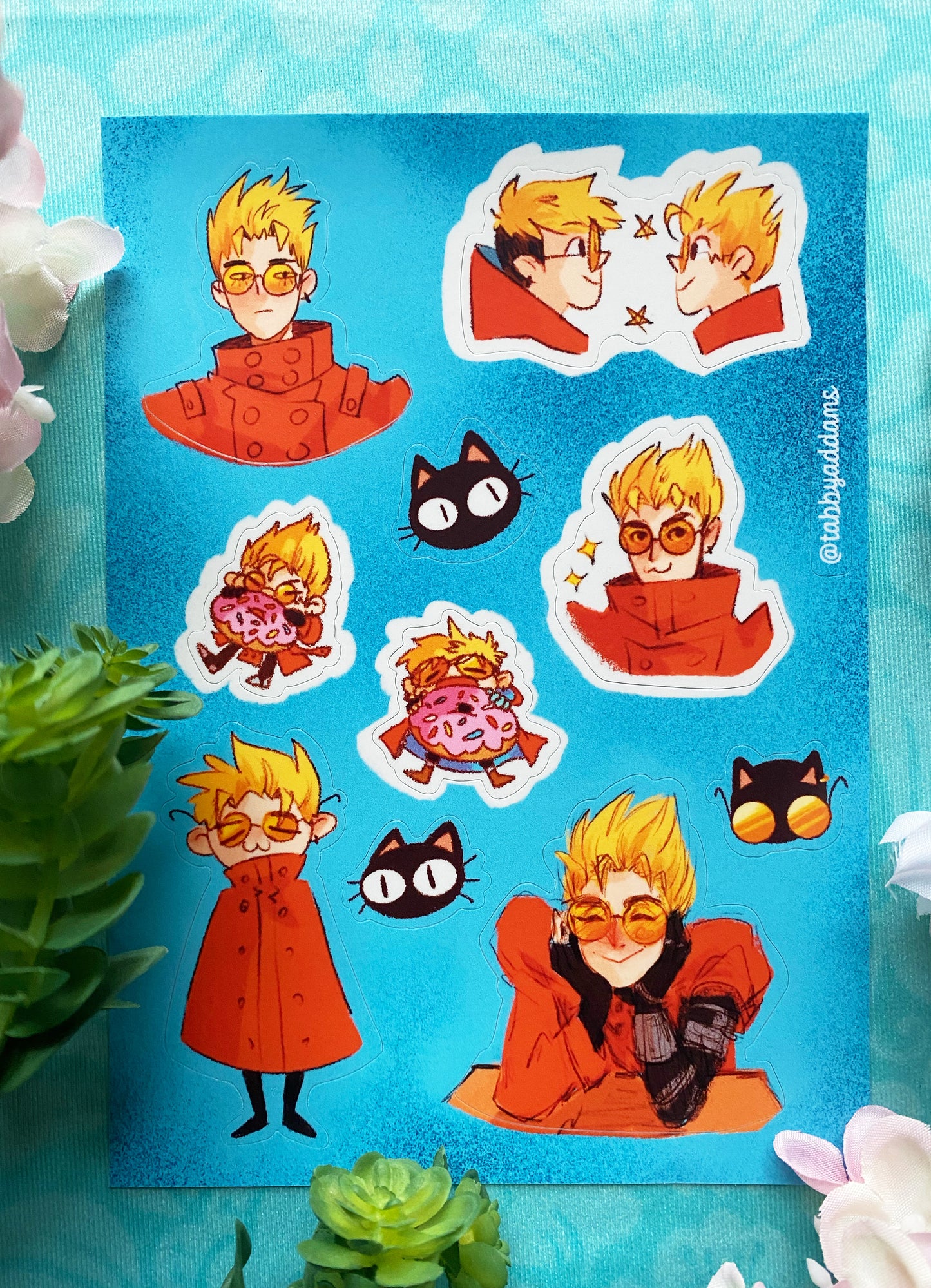 Vash the Stampede Sticker Sheet