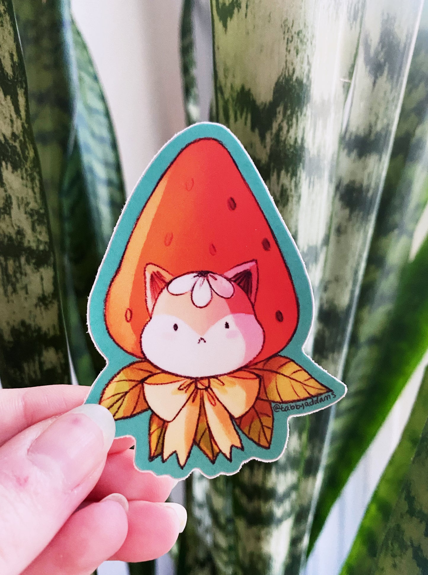 Strawberry Cat Sticker