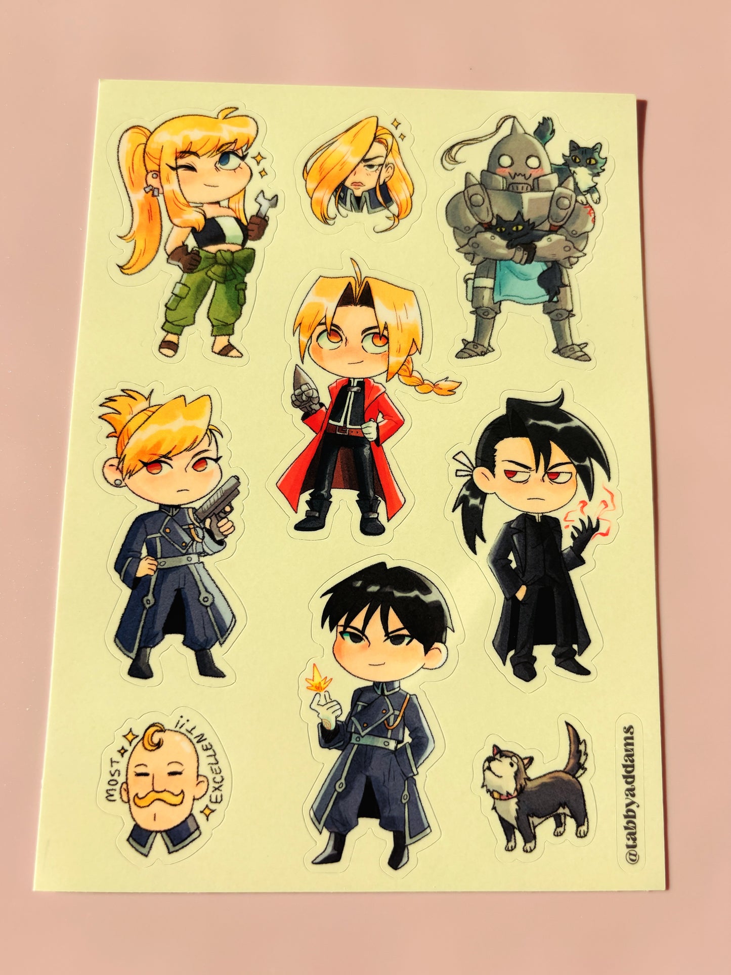 Fullmetal Alchemist Sticker Sheet