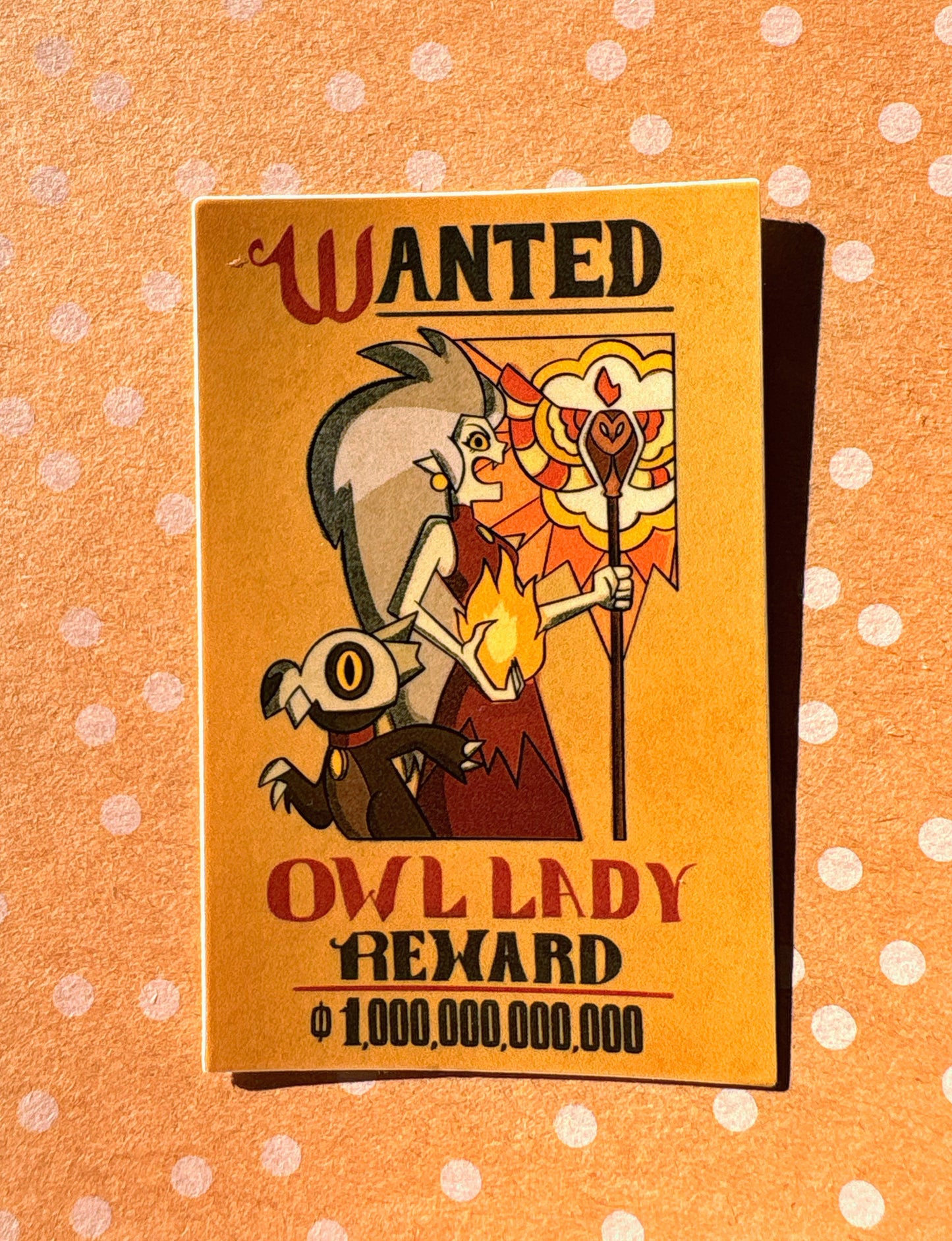 Wanted Owl Lady Sticker
