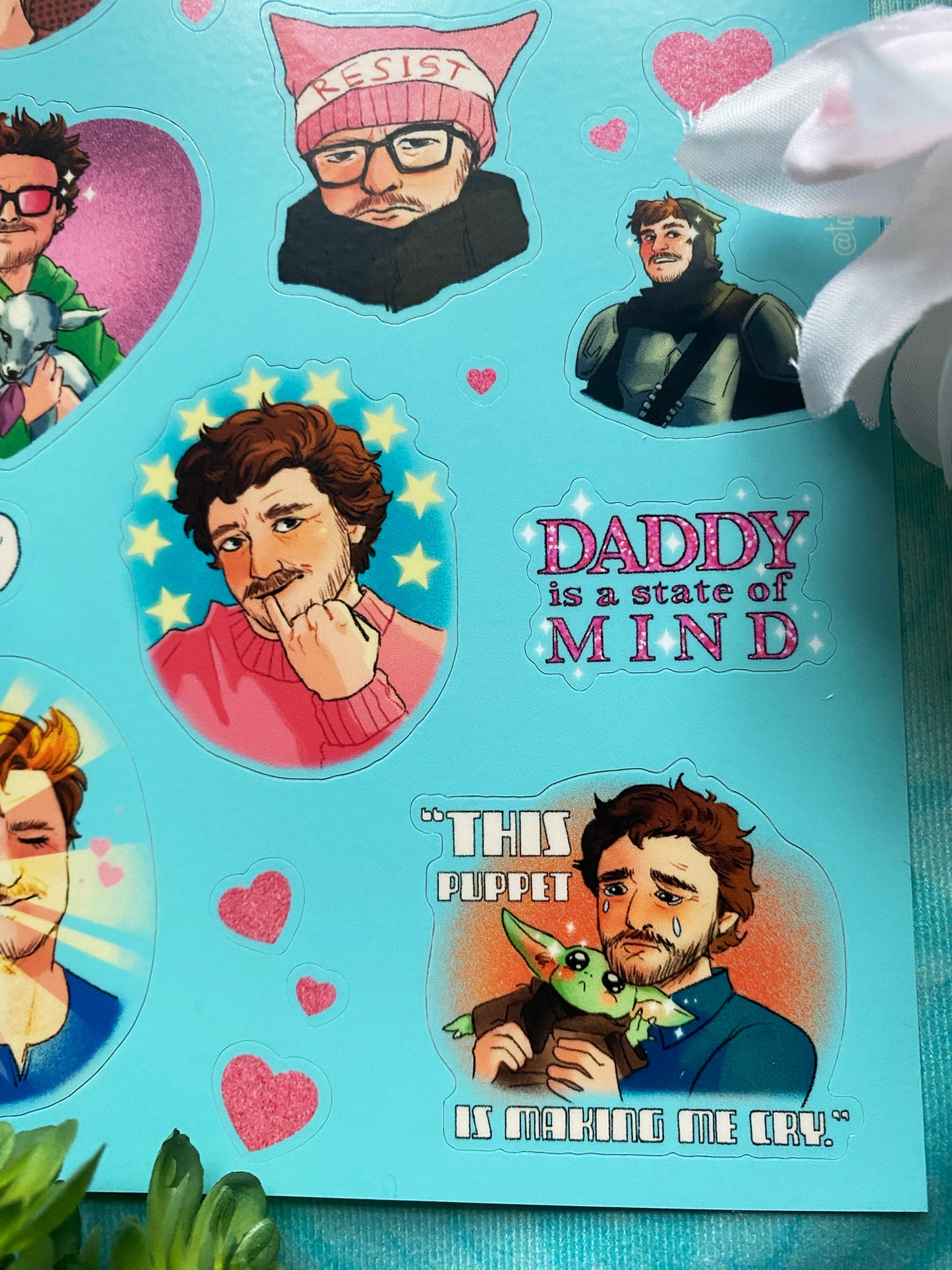 Daddy is a State of Mind Pedro Sticker Sheet