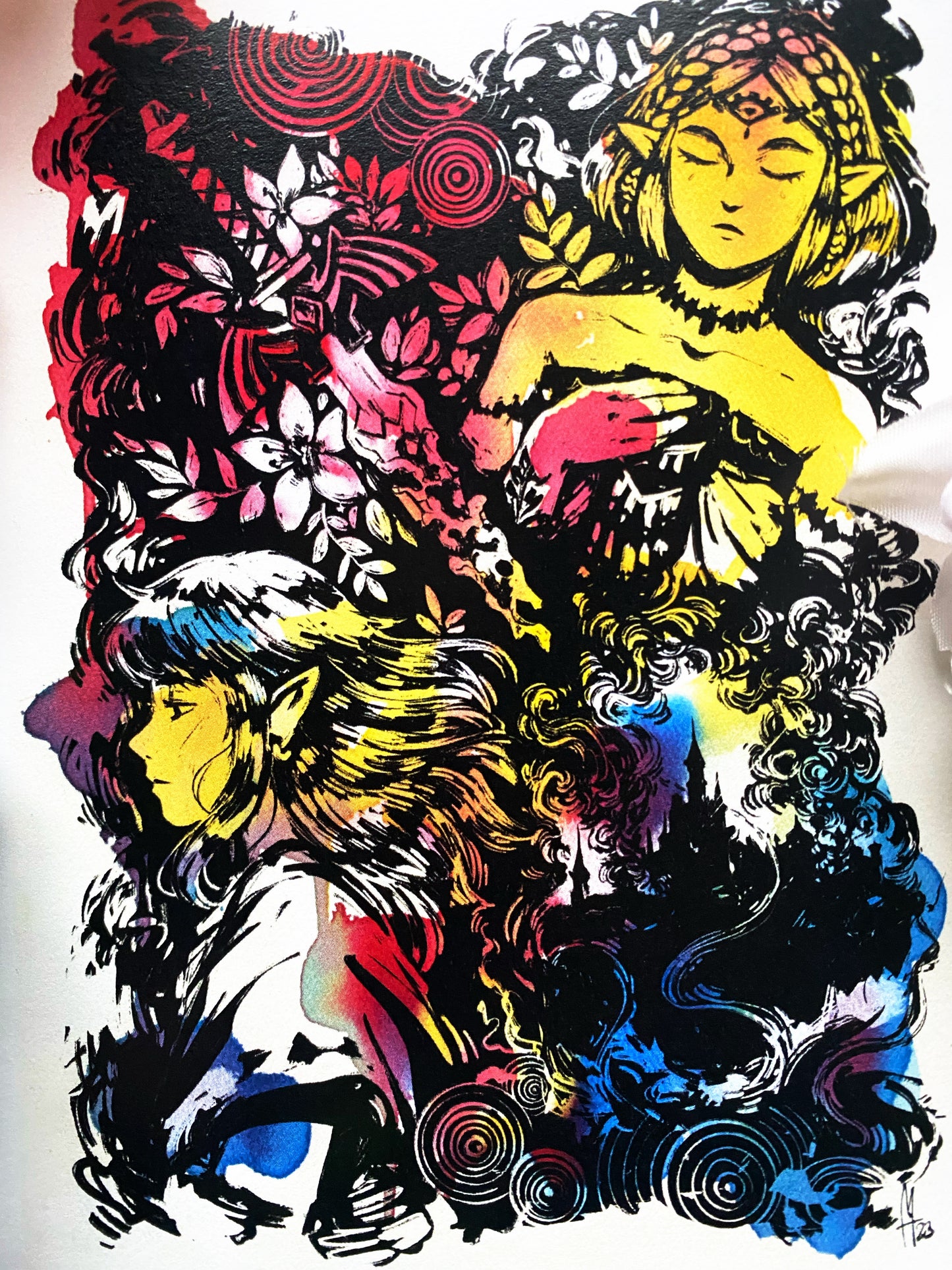 Tears of the Kingdom Watercolor Print, Legend of Zelda