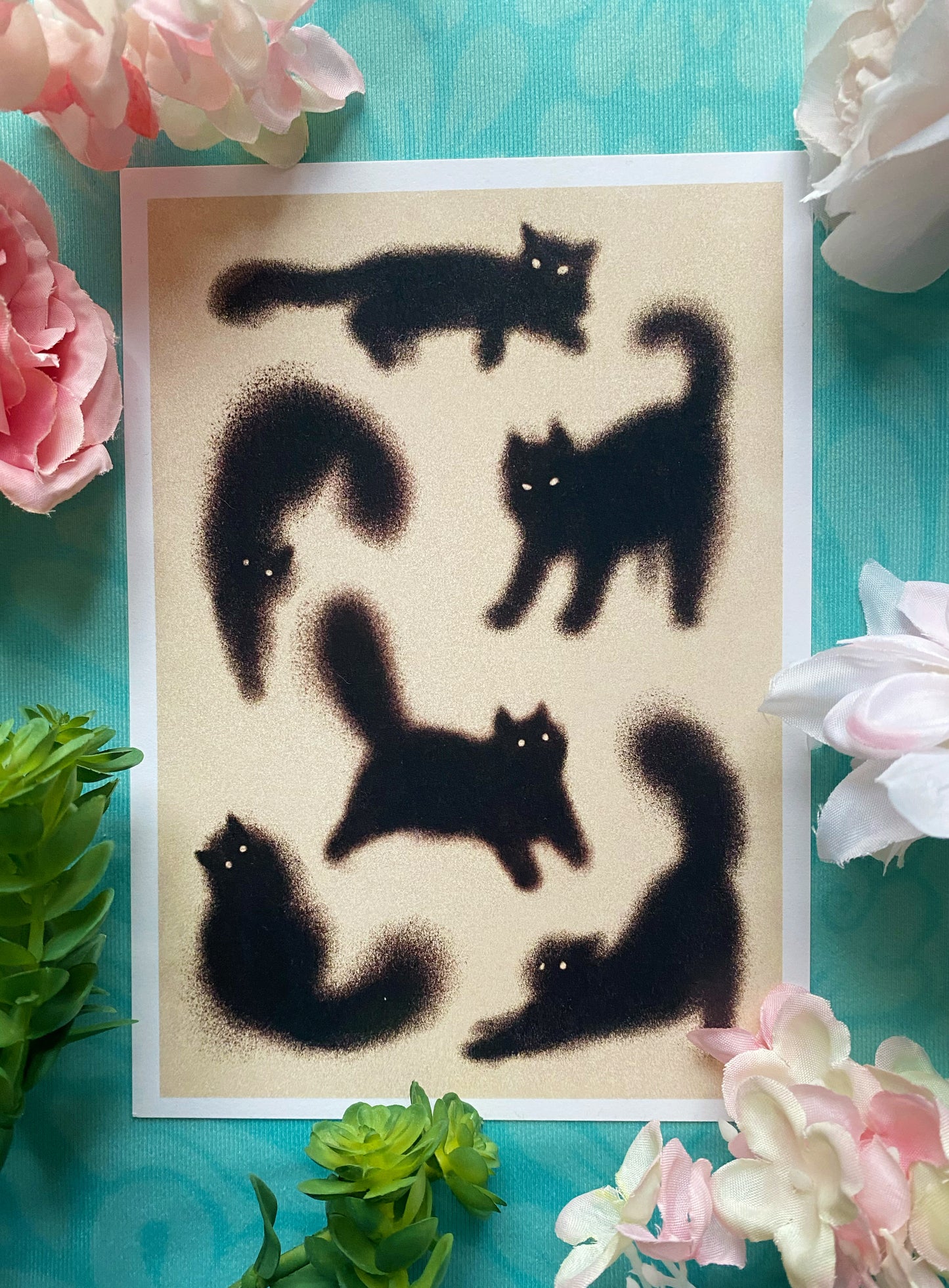 Fuzzy Voids Cat Print