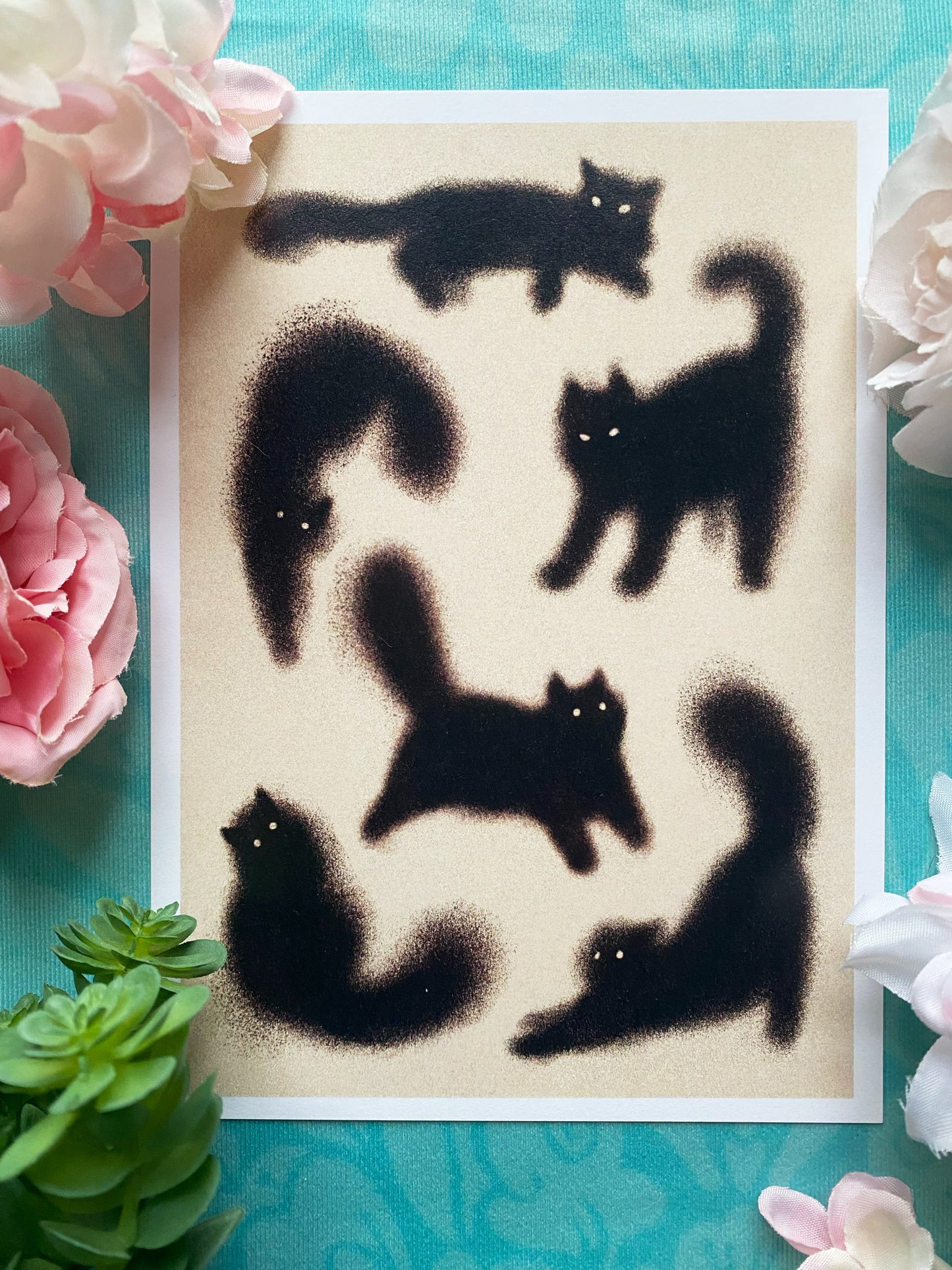 Fuzzy Voids Cat Print