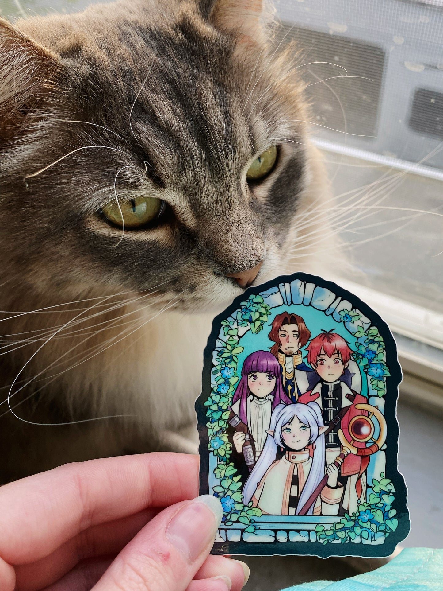 A Mage and Her Party Vinyl Sticker