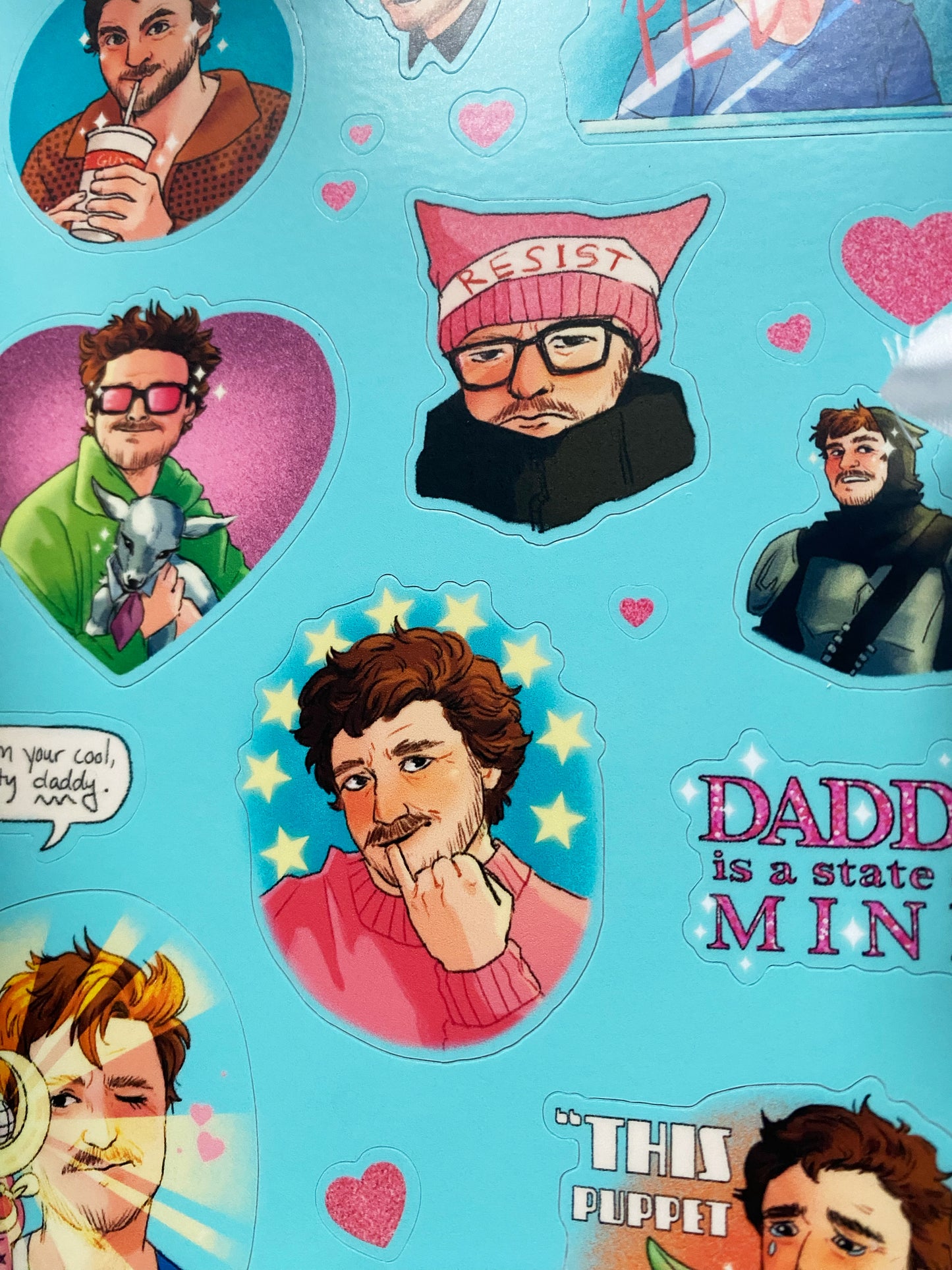 Daddy is a State of Mind Pedro Sticker Sheet