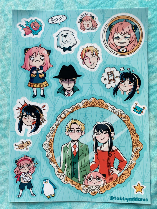 Spy Family Sticker Sheet