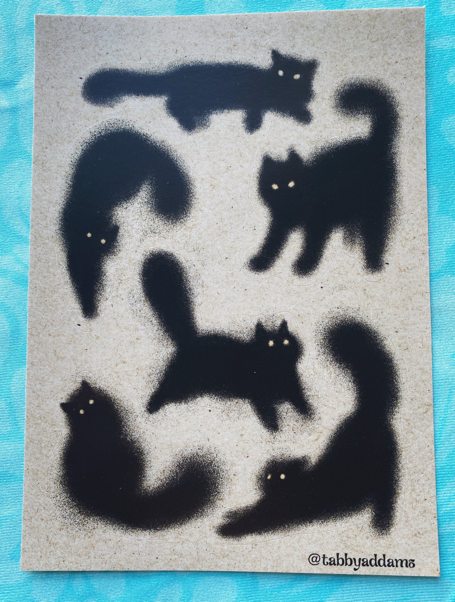 Fuzzy Cats Sticker Sheet