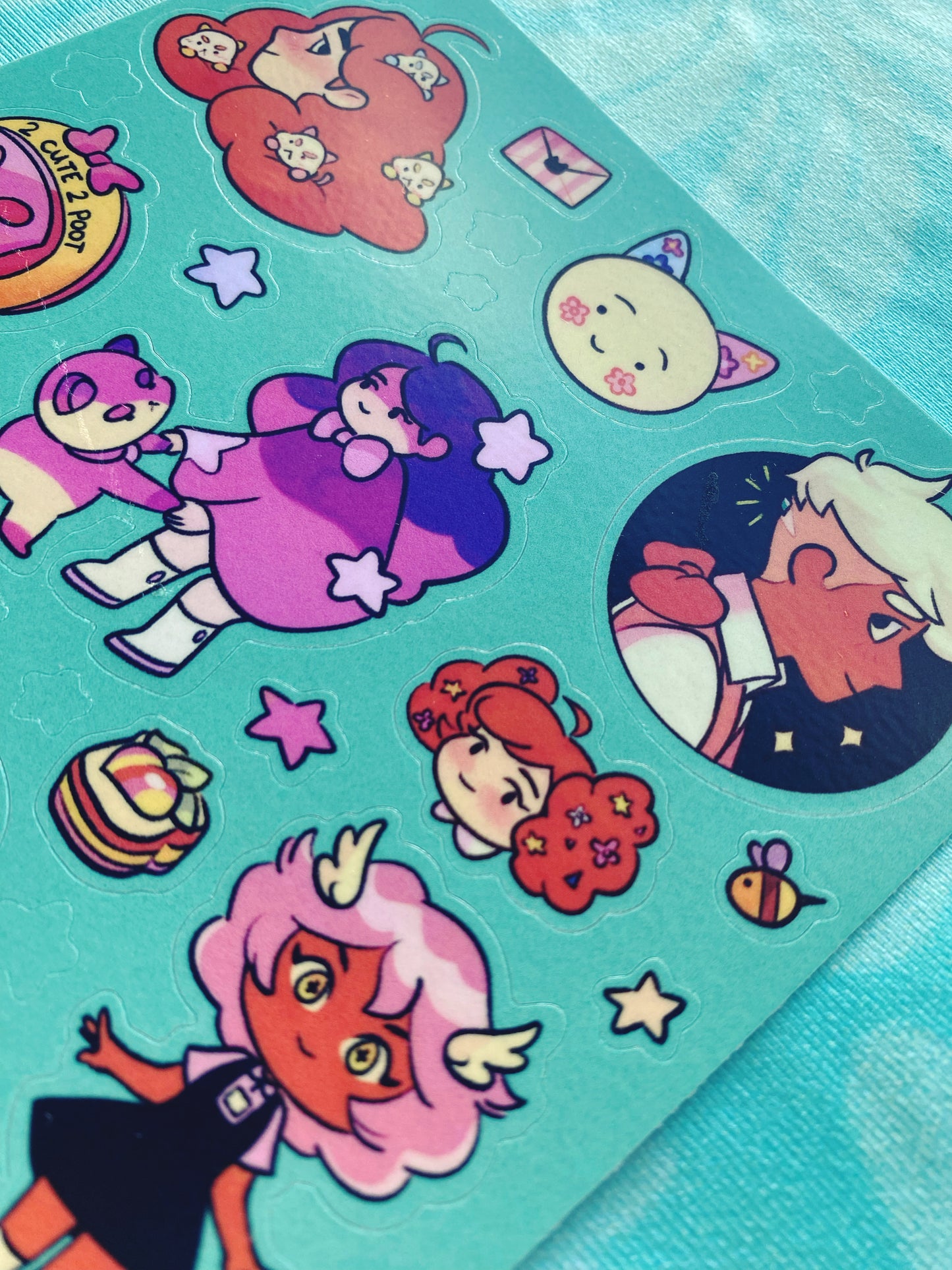 Lazy in Space Sticker Sheet