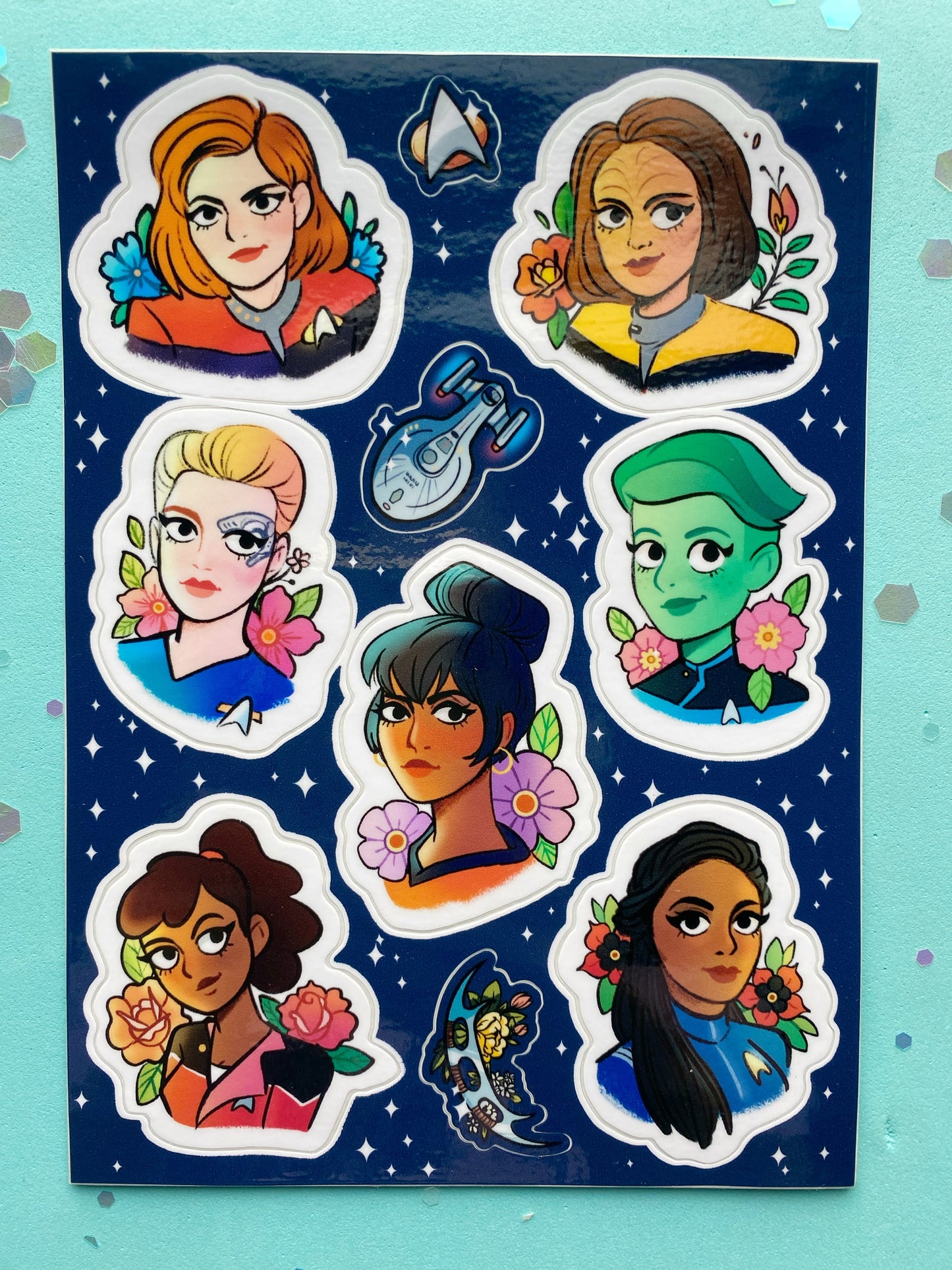 Sci-Fi Ladies Sticker Sheets