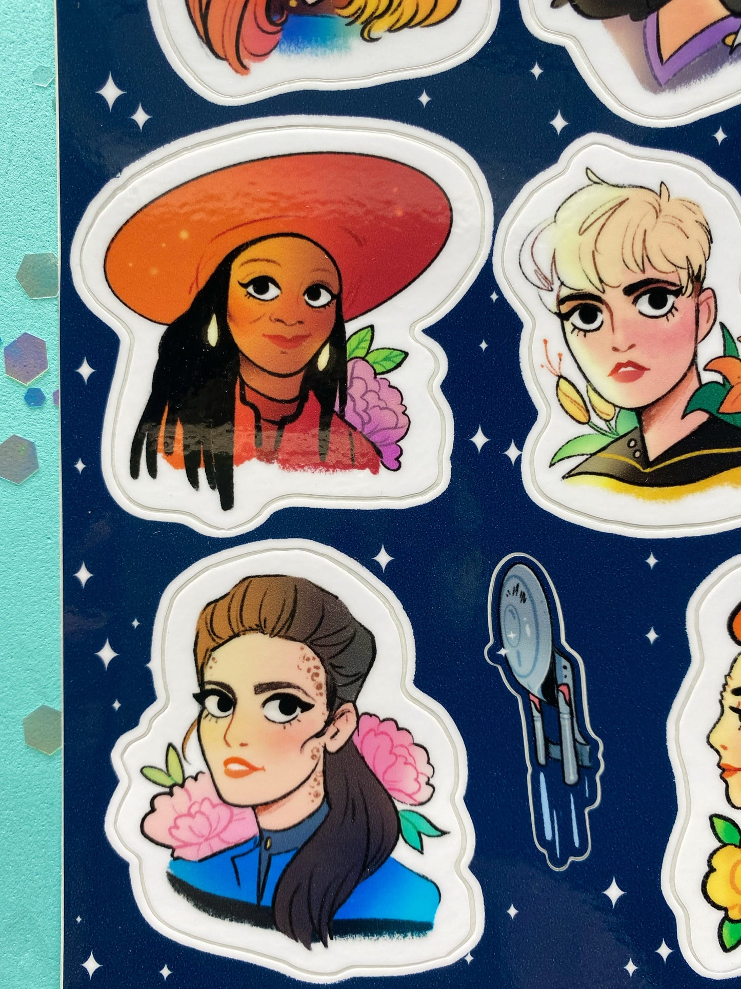 Sci-Fi Ladies Sticker Sheets