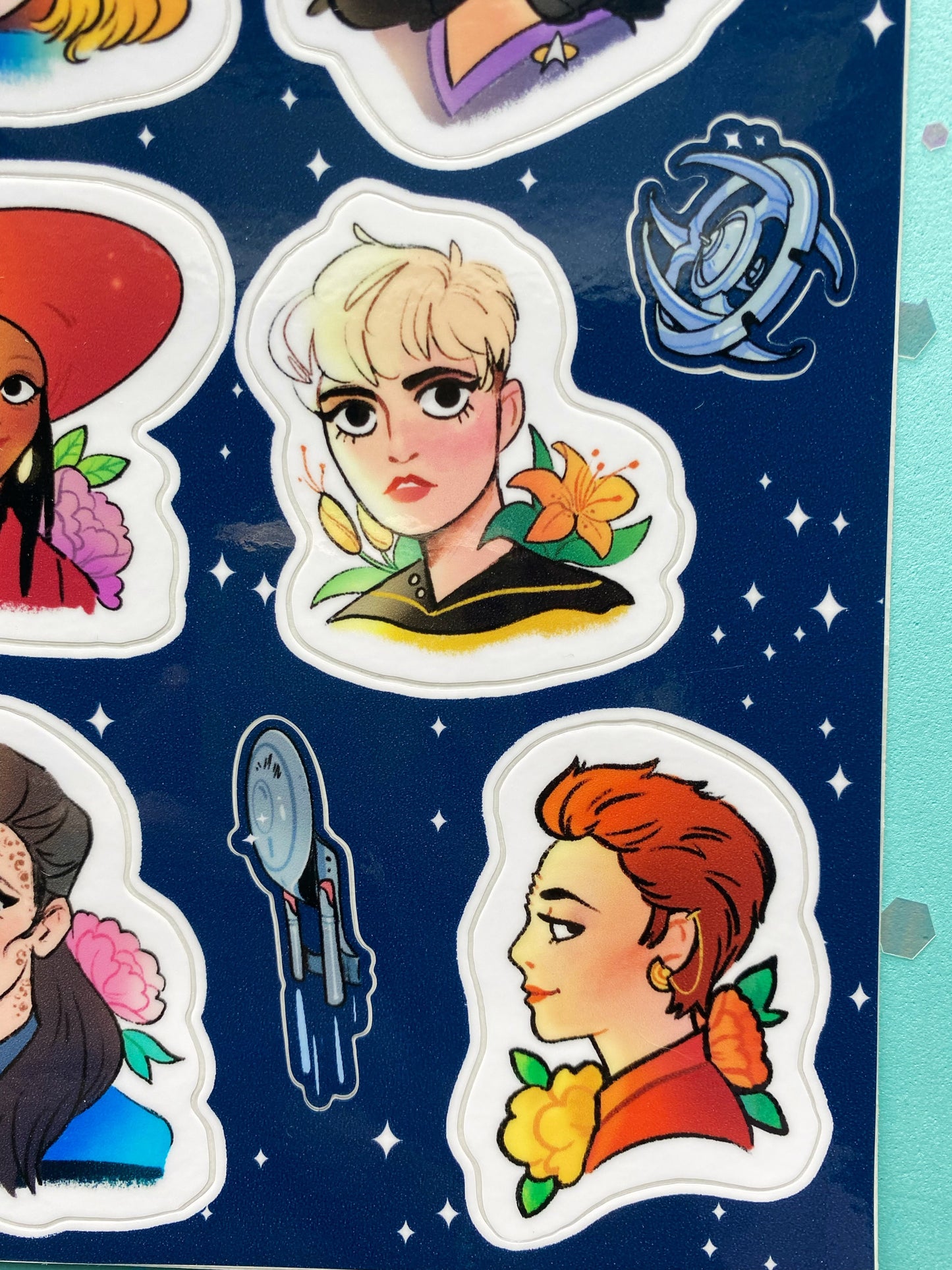 Sci-Fi Ladies Sticker Sheets