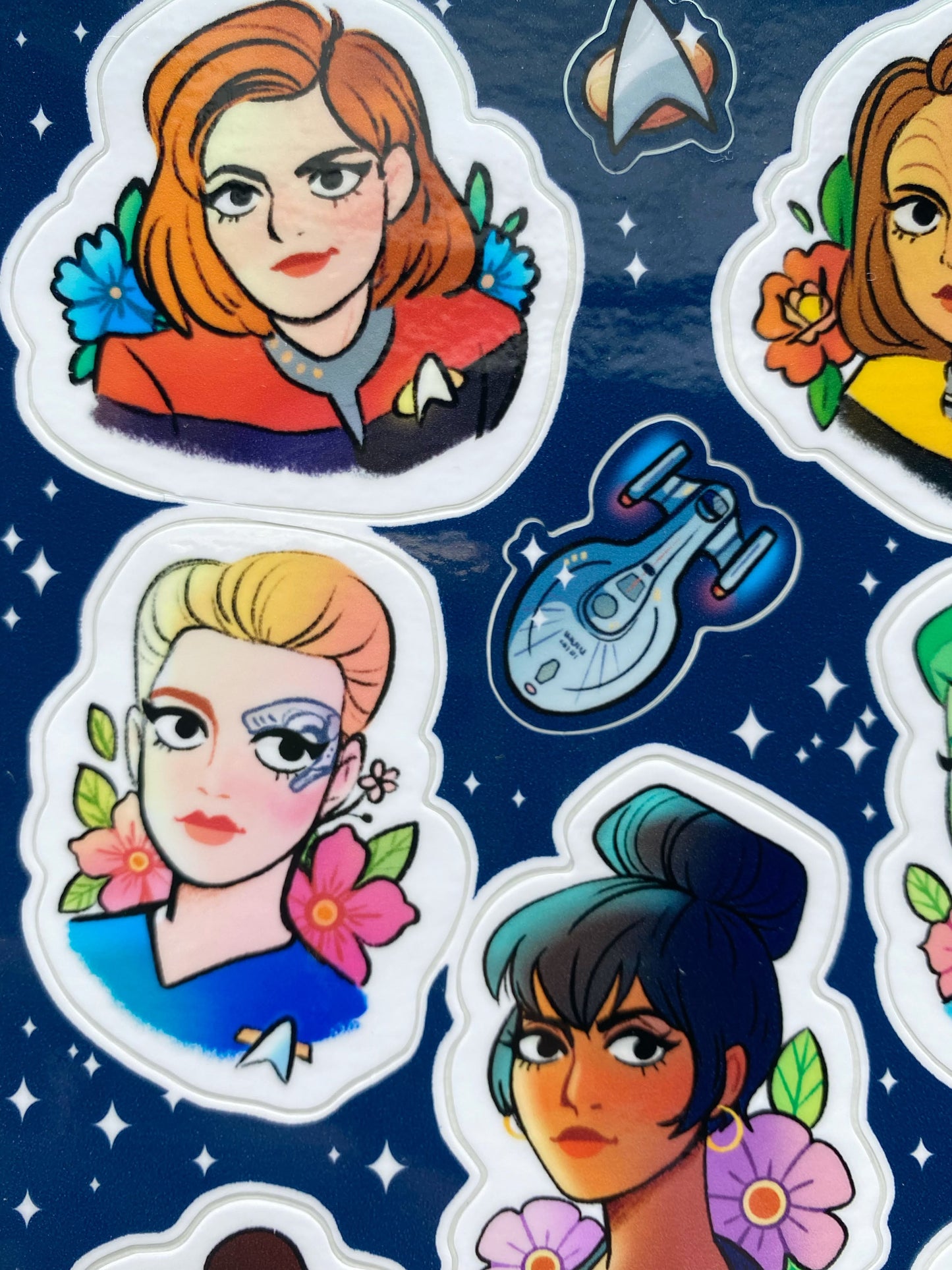 Sci-Fi Ladies Sticker Sheets