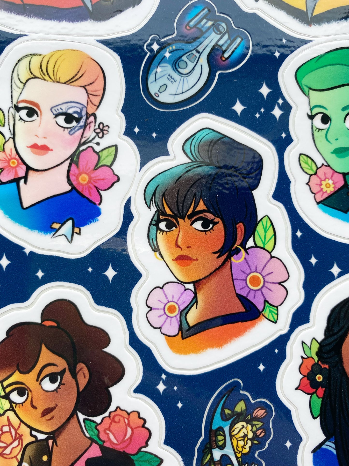 Sci-Fi Ladies Sticker Sheets