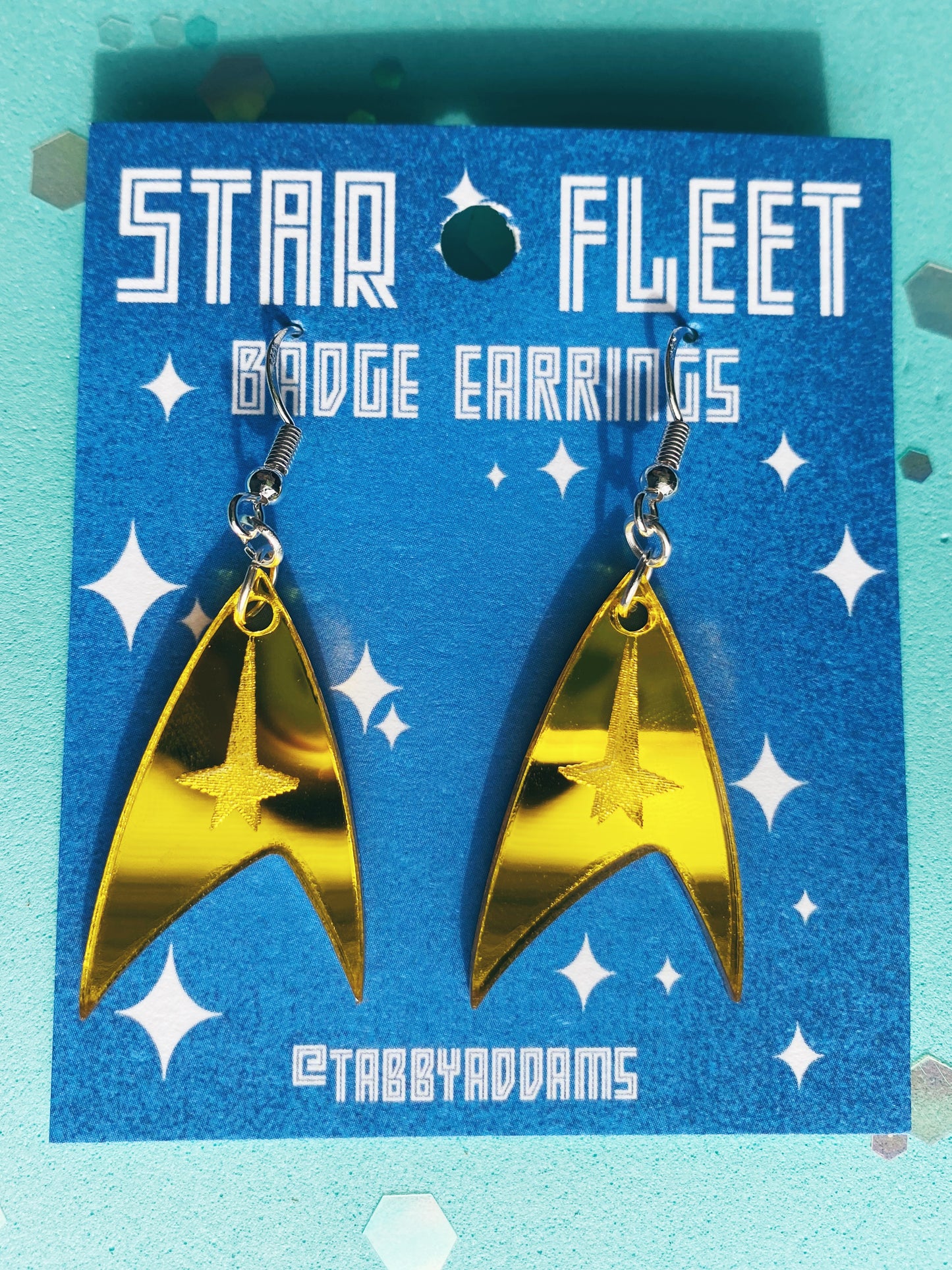 Badge Earrings