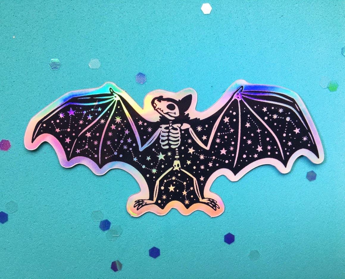 Celestial Creatures Holographic Animal Skeleton Sticker Pack