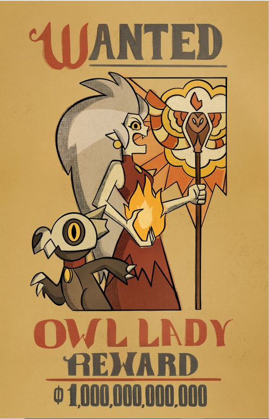 Owl Lady Wanted Poster