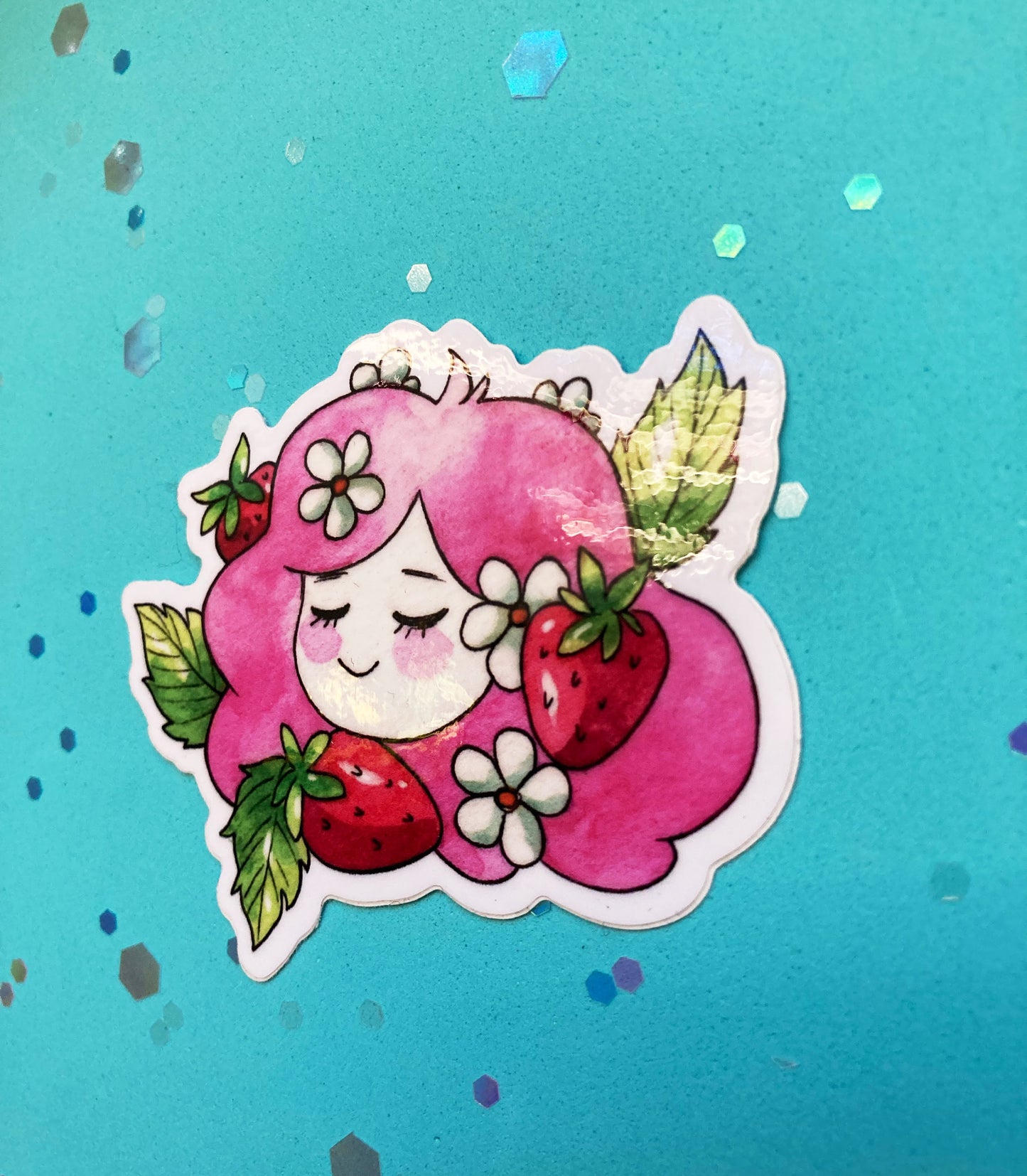 Strawberry Babe Sticker