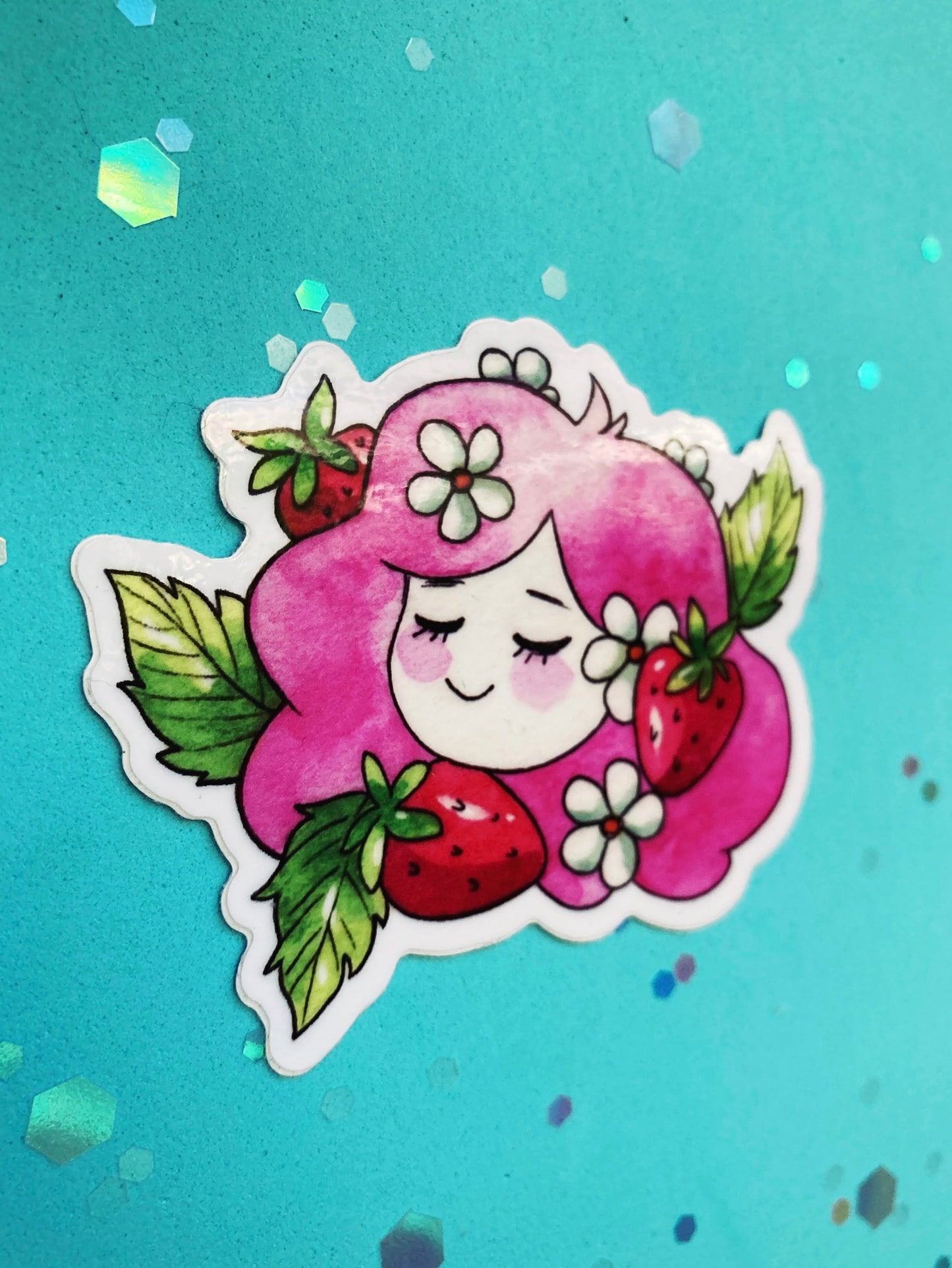 Strawberry Babe Sticker