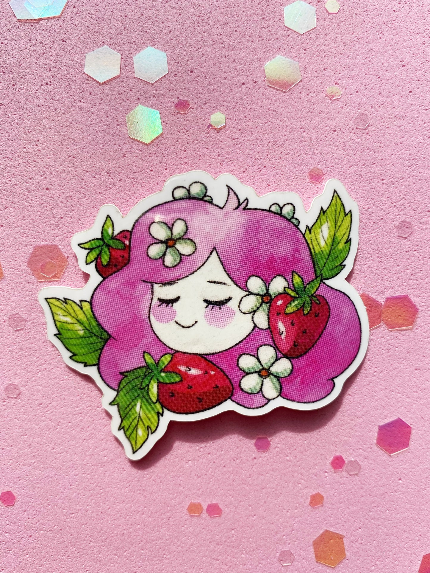 Strawberry Babe Sticker